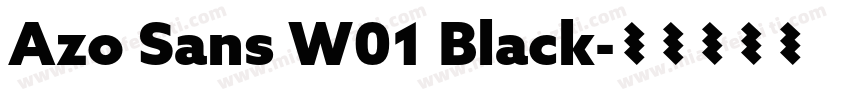 Azo Sans W01 Black字体转换